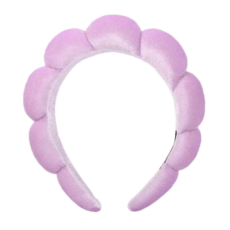 Cerchietto Skincare in velluto (Lilla)