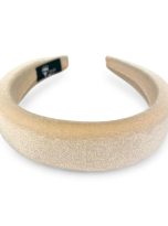 cerchietto in velluto champagne