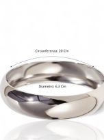 Bracciale silver rigido 1,5 misura