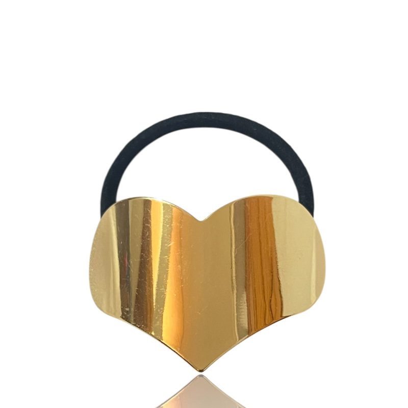 Elastico Gioiello in Metallo (Cuore, Oro)