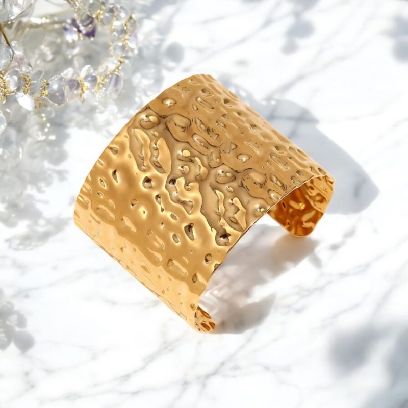 Bracciale semirigido donna (Acciaio Inossidabile, Gold)