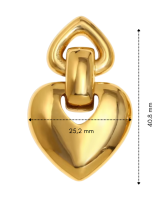 Orecchino bold cuore misure