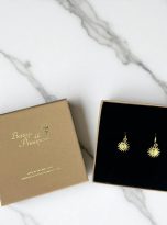 orecchini sole oro acciaio inossidabile donna con scatola Bottega della Principessa