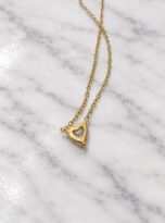 Collana cuore diamante-back