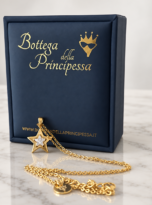 Collana Stella dorata – Dettagli e scatola Bottega della Principessa